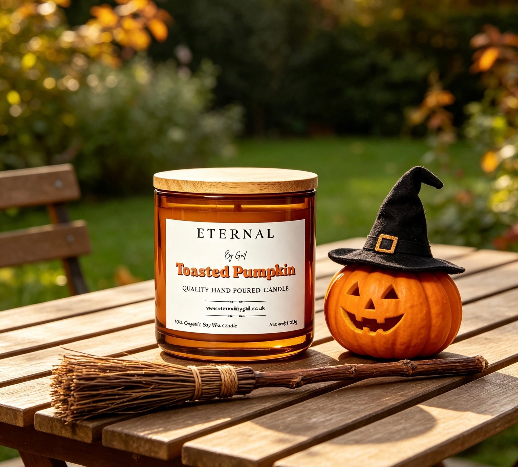 Toasted Pumpkin Spice Autumn Candle | 100% Soy Wax | 220g | Warm & Cozy Fall Fragrance