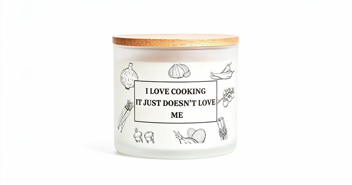 I love cooking but it just doesn't like me funny 220g candle gift