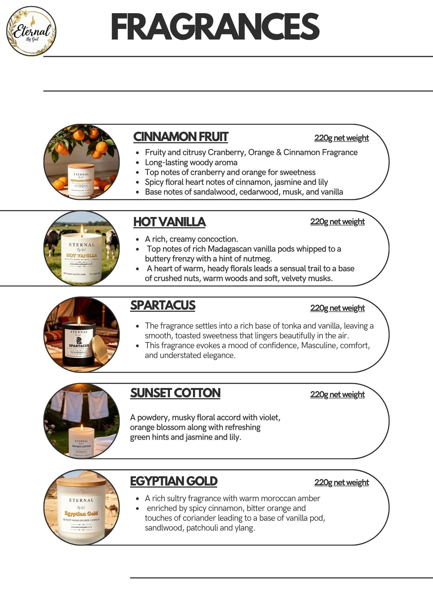 Honey Oak 220g - 100% Vegan Soy Candle