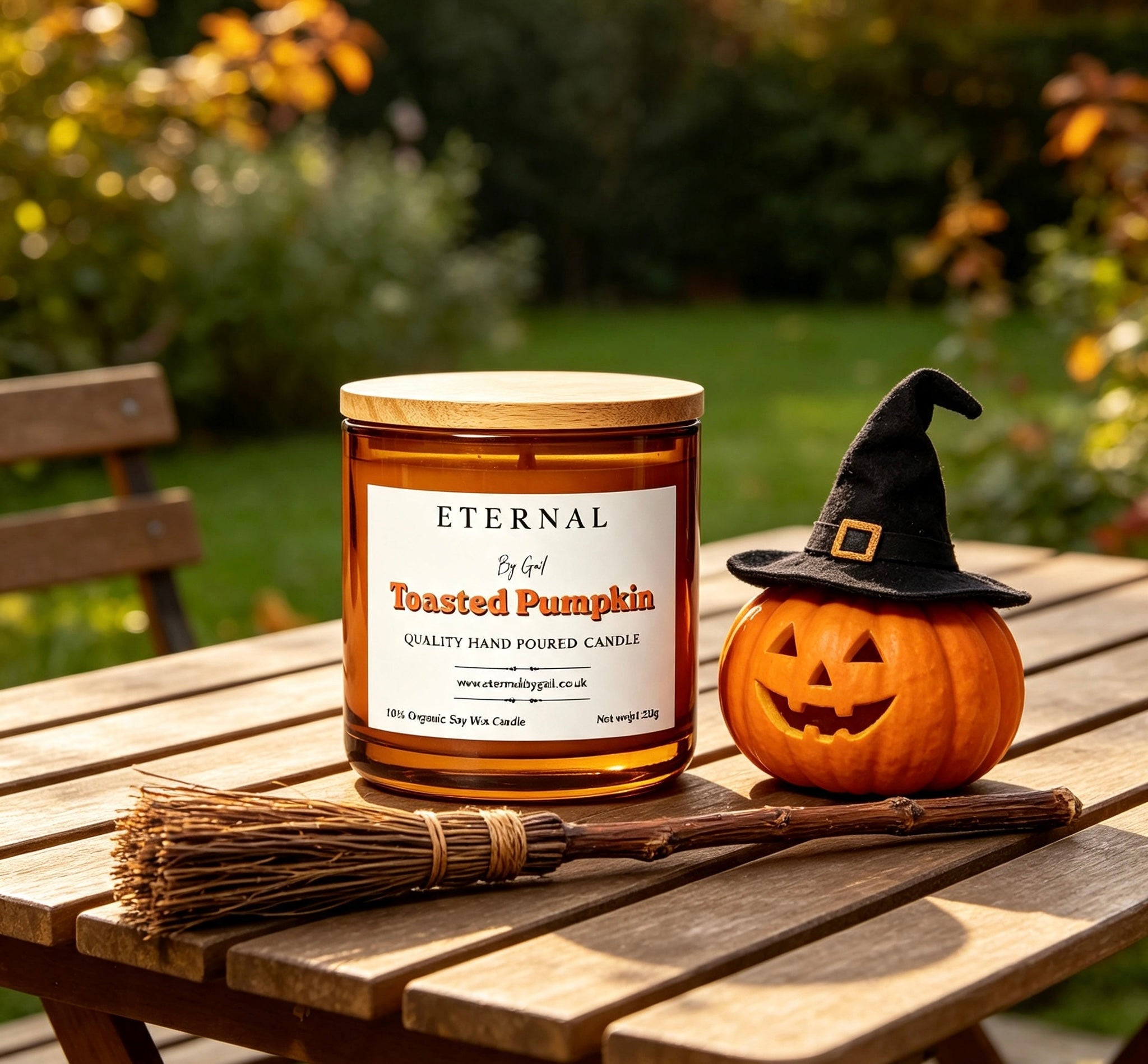 Toasted Pumpkin Spice Autumn Candle | 100% Soy Wax | 220g | Warm & Cozy Fall Fragrance
