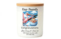 New parents congratulations personalised gift candle