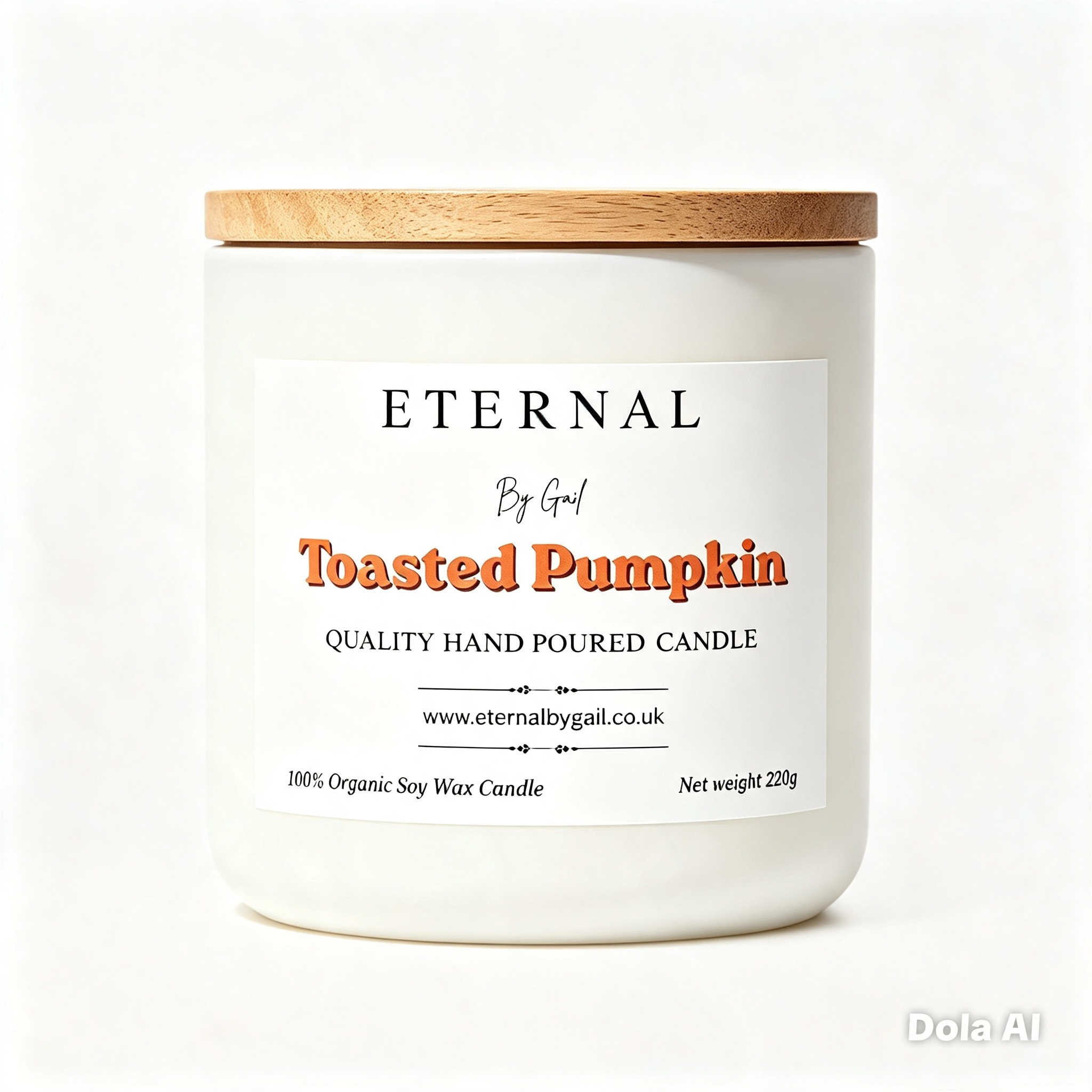 Toasted Pumpkin Spice Autumn Candle | 100% Soy Wax | 220g | Warm & Cozy Fall Fragrance
