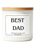 Best Dad candle gift 220g 100% vegan soy wax candle