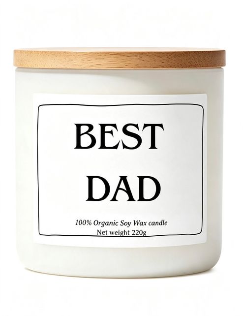 Best Dad candle gift 220g 100% vegan soy wax candle