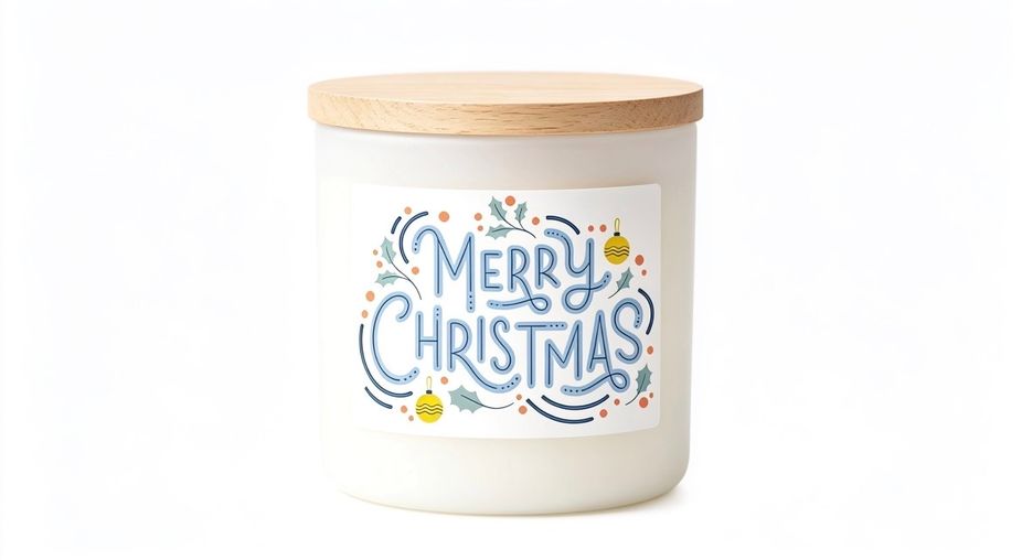Merry Christmas candle gift