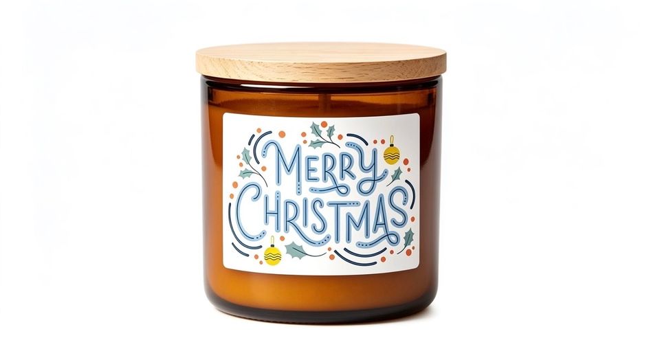 Merry Christmas candle gift
