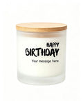 Happy Birthday personalised candle gift