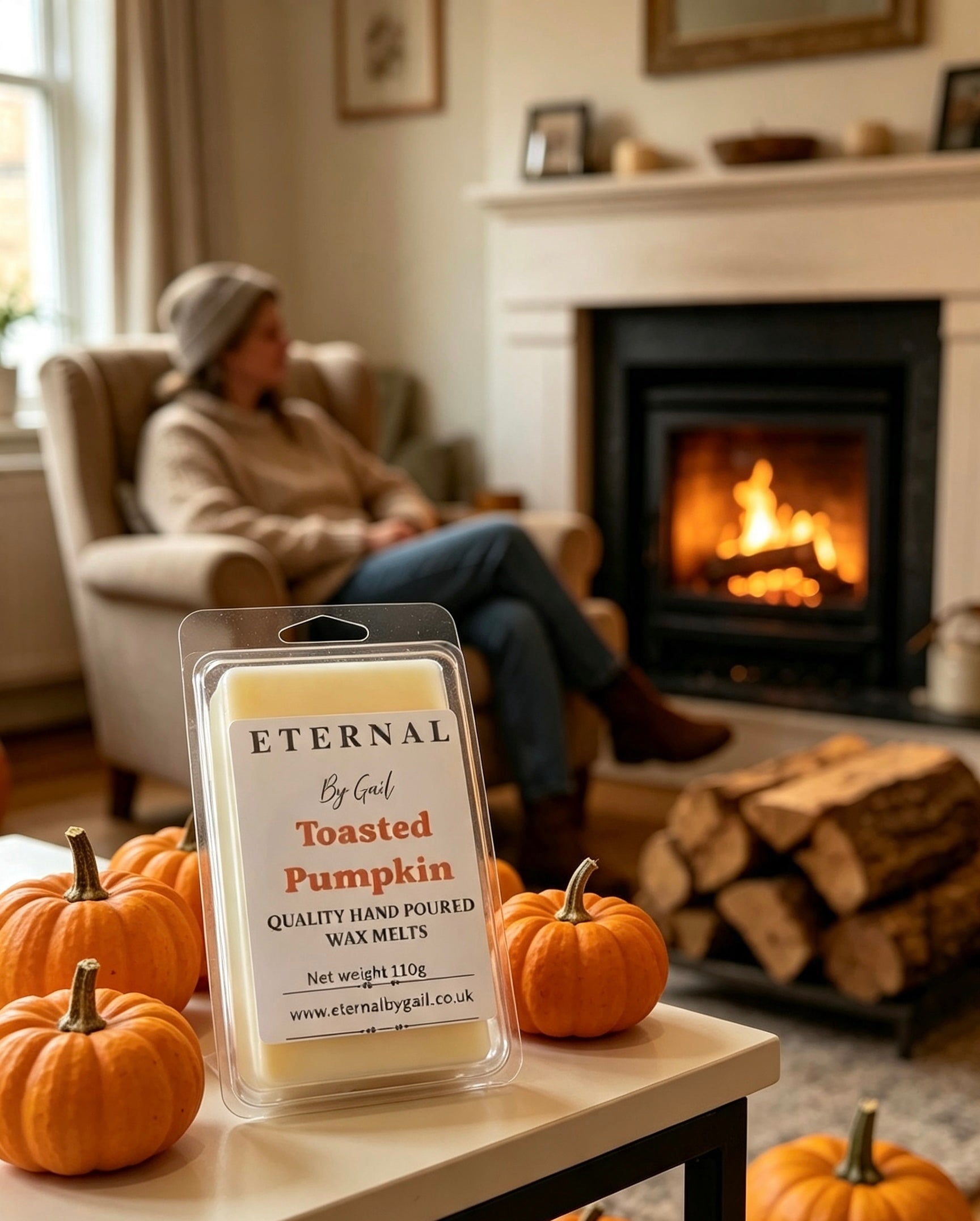 Toasted Pumpkin Halloween cosy Autumn spice warm nights soy wax 220g