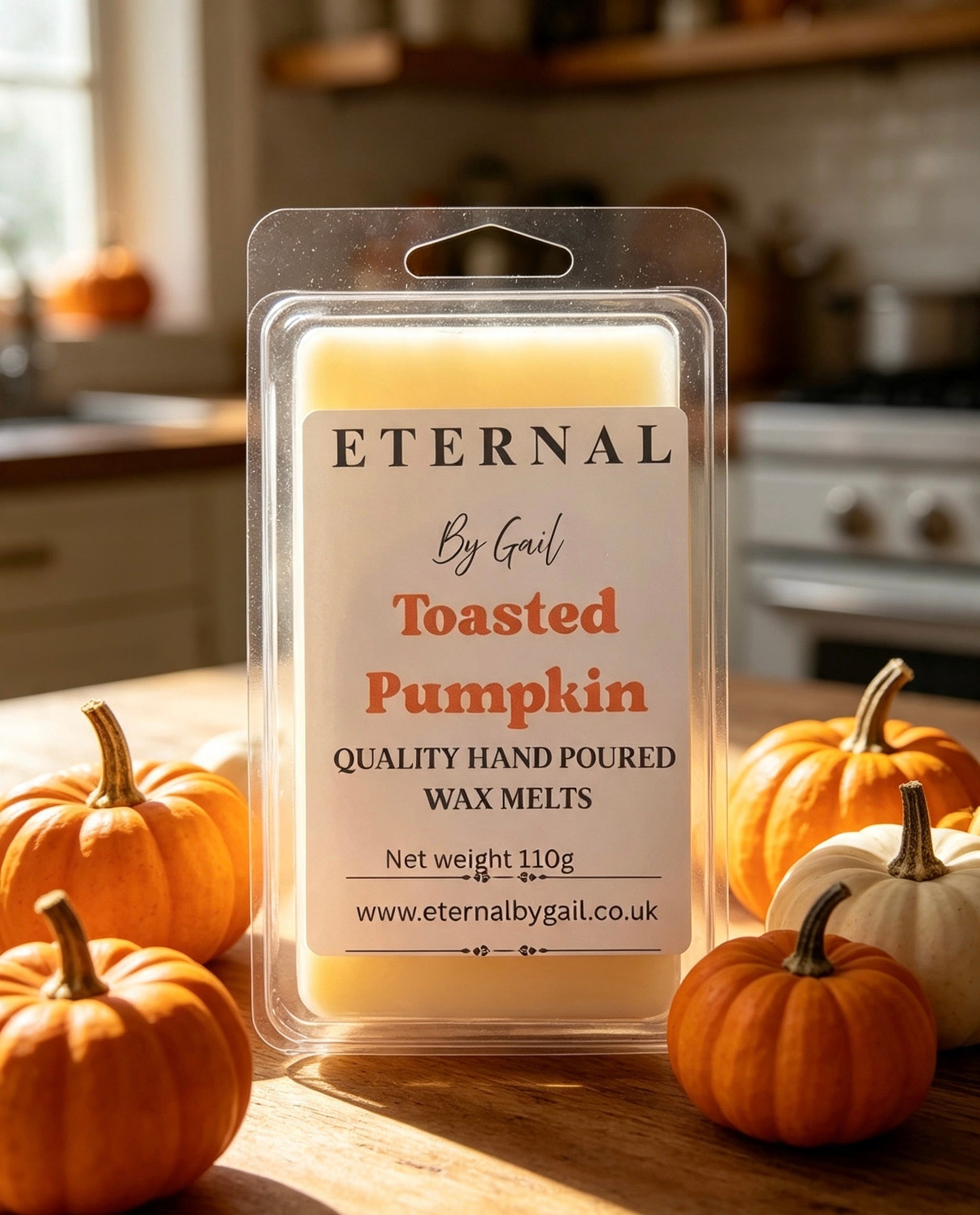 Toasted Pumpkin Halloween cosy Autumn spice warm nights soy wax 220g