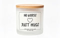 No words just hugs personalised loving candle gift