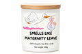 Maternity Leave personalised candle gift