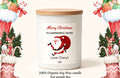 Personalised Christmas Candle with Custom Message Custom Jar Candle Gift Holiday Soy Candle Unique Xmas Gift for Him or Her Stocking Filler