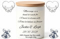 Wedding personalised candle