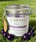 Wild cherry 120g jar soy heart shape wax melts