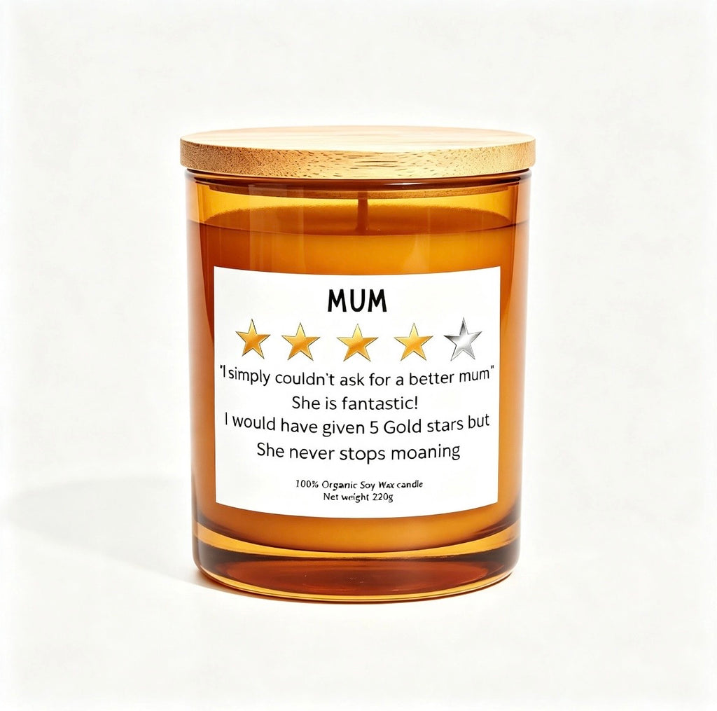 "I Simply Could Not Ask For A Better Mum" Personalised Soy Wax Candle – Heartfelt Birthday Gift & Home Decor (220g)
