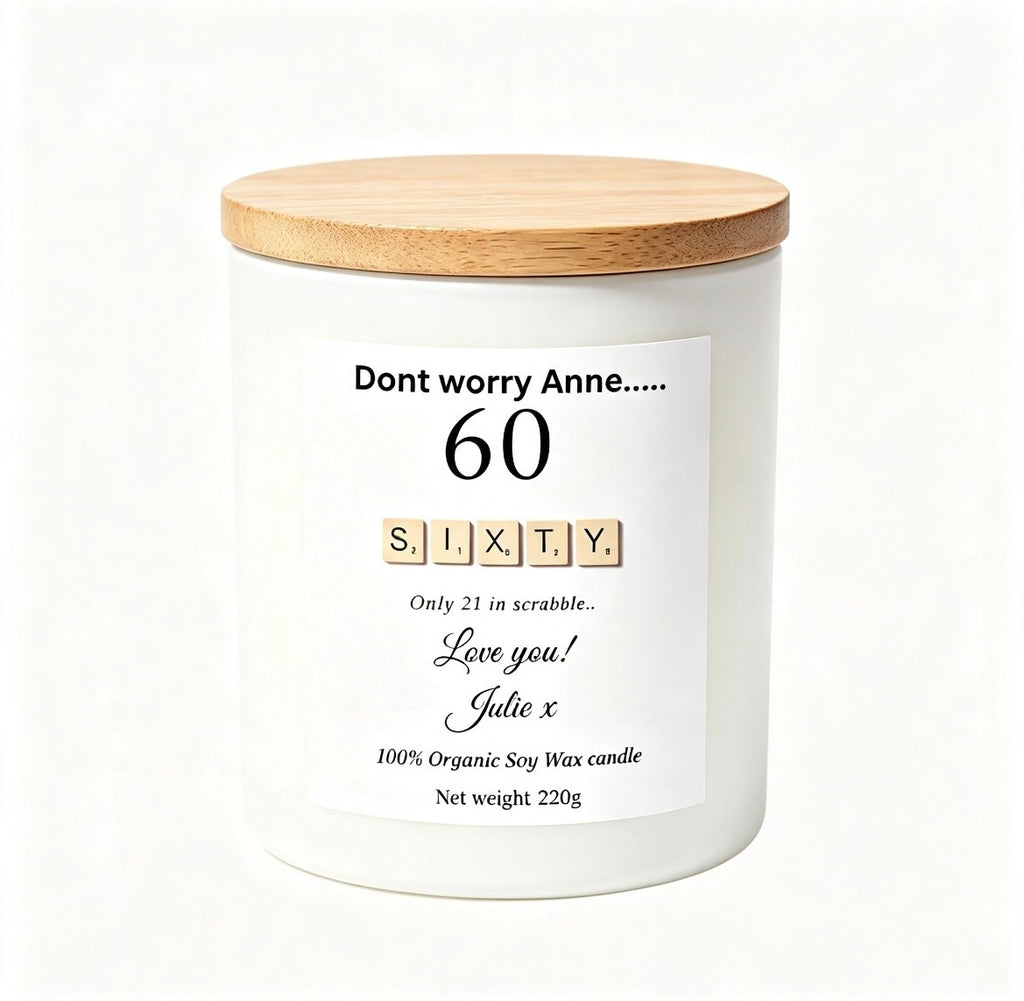 "Don't Worry" Funny Birthday Candle – Hilarious Gift for Best Friends, BFFs & Siblings (220g Soy Wax)