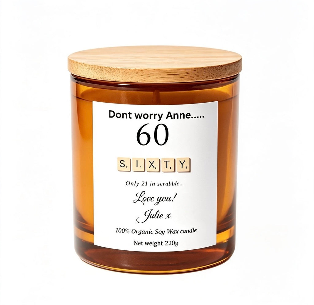 "Don't Worry" Funny Birthday Candle – Hilarious Gift for Best Friends, BFFs & Siblings (220g Soy Wax)
