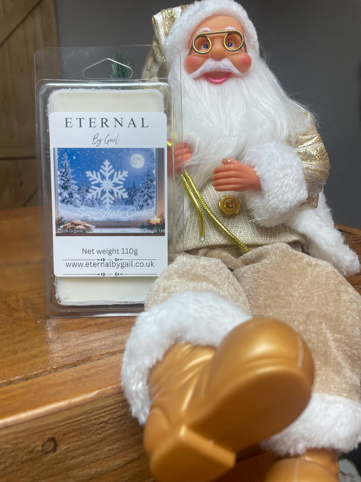 Snow flake cookie Christmas festive Wax melts 110g blister 8 pack