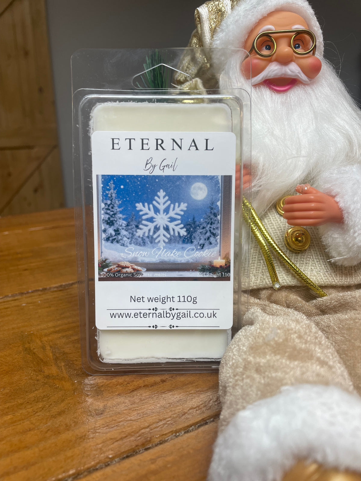 Snow flake cookie Christmas festive Wax melts 110g blister 8 pack