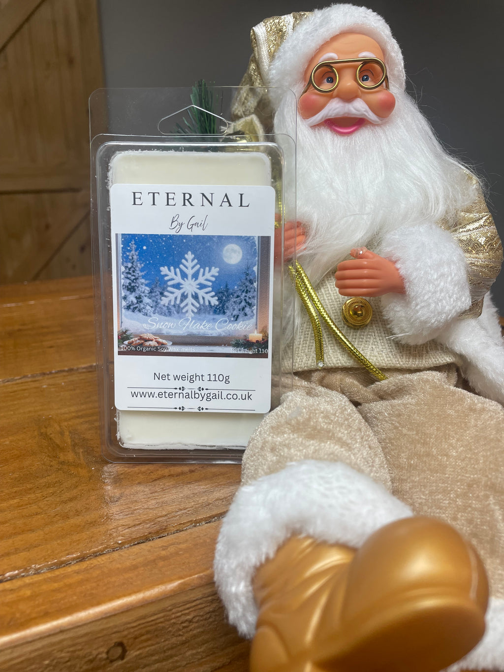 Snow flake cookie Christmas festive Wax melts 110g blister 8 pack