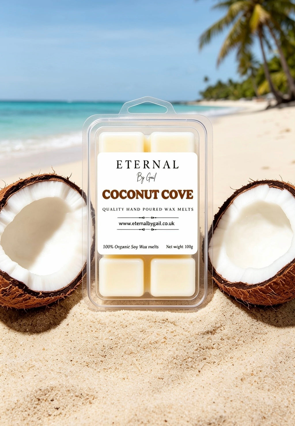 Coconut Cove 100% Soy wax melts 100g