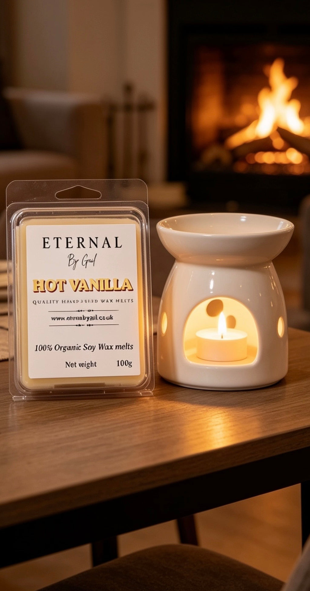 Hot Vanilla Wax melts 100% Soy wax 100g