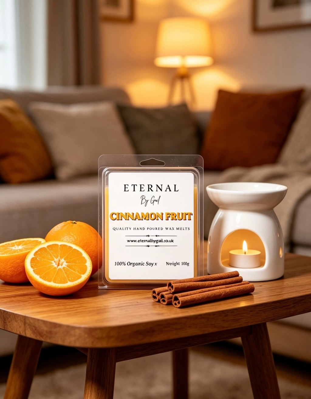 Cinnamon Fruit Wax melts 100% Soy wax 100g
