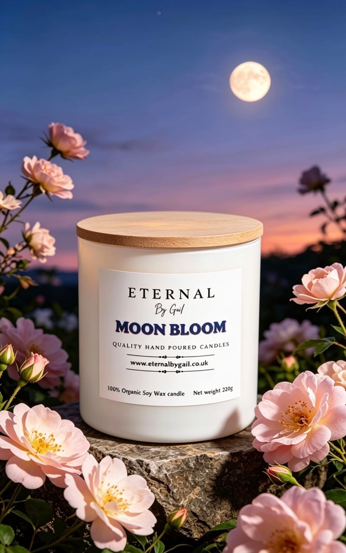 Moon Bloom 200g 100% Soy Wax candle