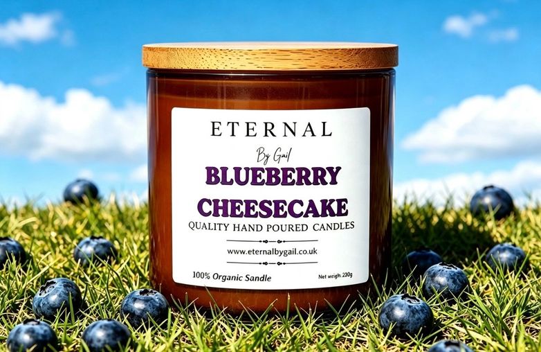 Blueberry cheese cake 200g 100% Soy Wax candle