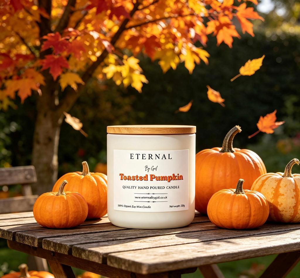 Toasted Pumpkin Spice Autumn Candle | 100% Soy Wax | 220g | Warm & Cozy Fall Fragrance