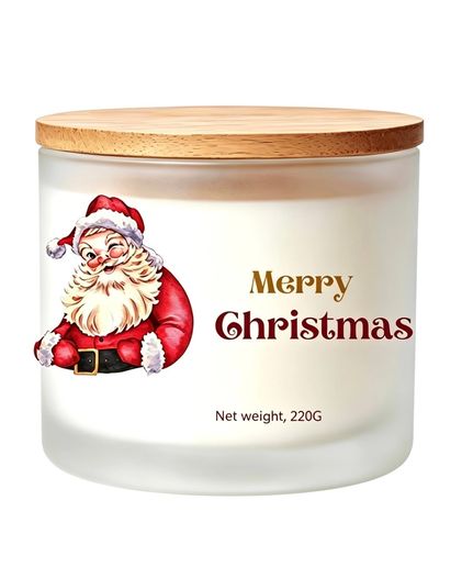 Merry Christmas personalised candle gift