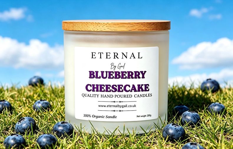 Blueberry cheese cake 200g 100% Soy Wax candle