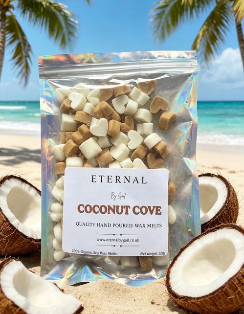 Heart shaped wax melts 120g 100% vegan and pet friendly soy wax in Various fragrances