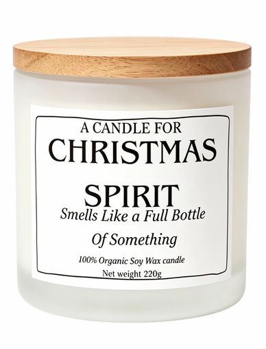 A candle for Christmas Spirit