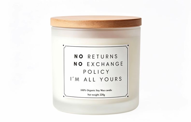 No returns no exchange message