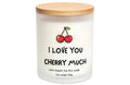 I love you cherry much romantic candle gift
