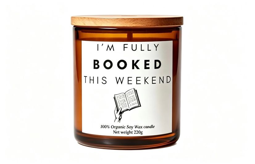 I'm fully booked this weekend funny candle gift