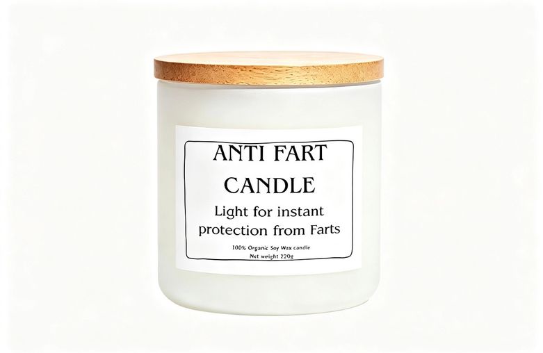 Anti fart candle light for instant protection from farts funny hilarious gift