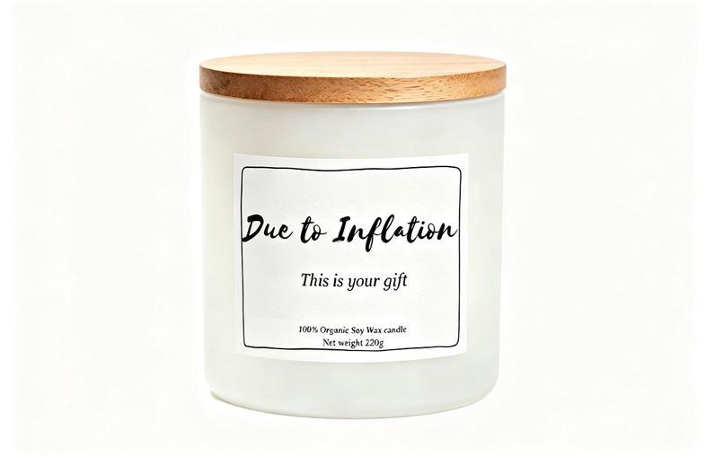Due to inflation this is your gift funny candle gift for all occasions