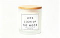 Let's Lighten the Mood – Personalised Funny Soy Wax Candle | 220g Humorous Gift for Stress Relief | Perfect for Work, Home & Hangovers