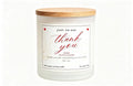 Just to say thank you personalisation candle gift