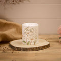 Ceramic Wax Melter with Flower Pattern – Large Aromatherapy Burner for Essential Oils & Scented Candles – Kitchen & Bathroom Decor